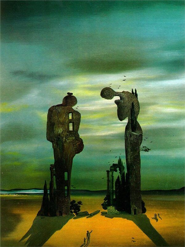 Archeological Reminiscence of Millet's 'Angelus', 1933 by Salvador Dali