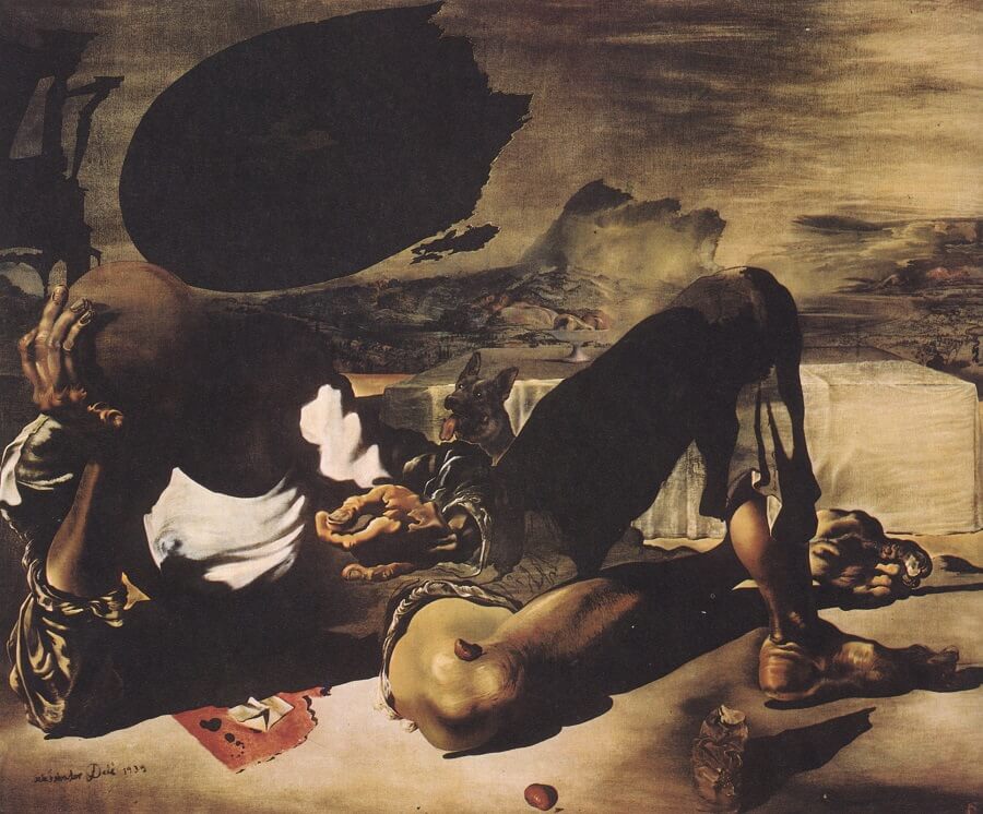 Philosopher Illuminated by the Light of the Moon and the Setting Sun, 1939 by Salvador Dali