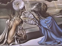 Tristan and Isolde, 1944 by Salvador Dli