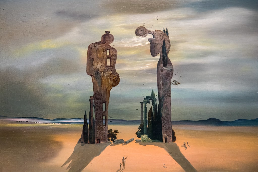 Archeological Reminiscence of Millet's 'Angelus', 1933 by Salvador Dali