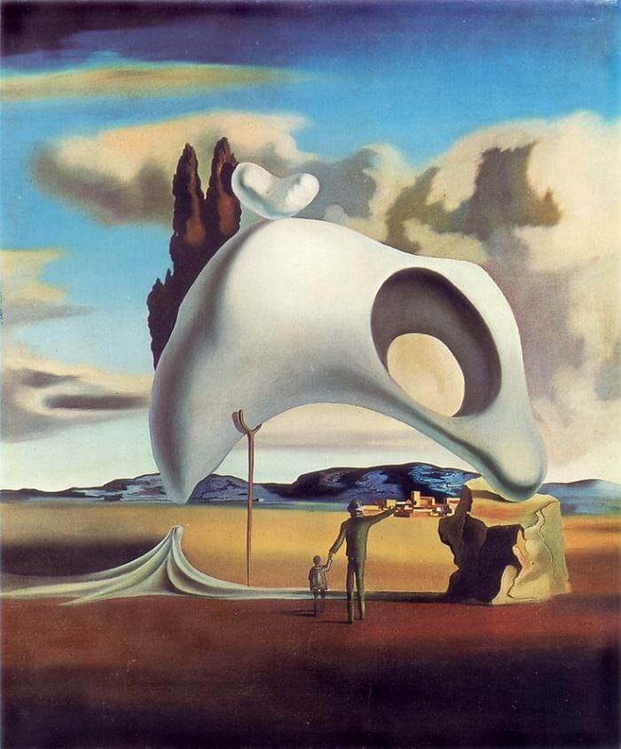 Atavistic Ruins after the Rain, 1934  by Salvador Dali