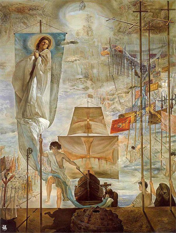 Discovery of American by Christopher Columbus, 1959 by Salvador Dali
