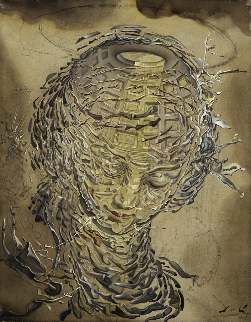 Raphaelesque Head Exploding, 1951 by Salvador Dali