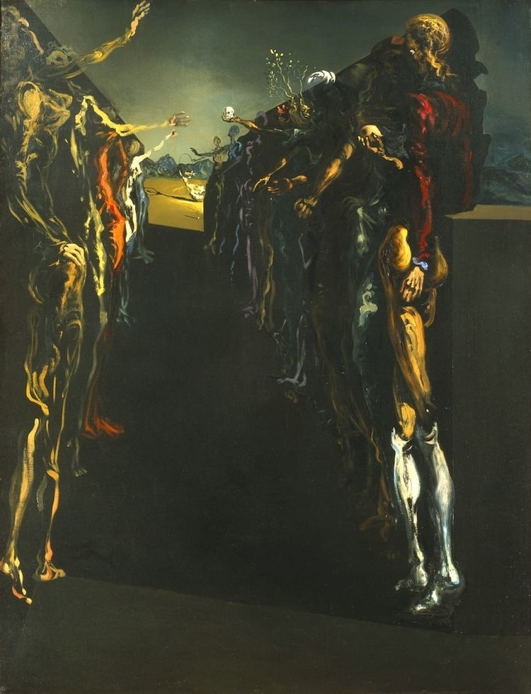 Palladio's Corridor of Thalia, 1937 by Salvador Dali