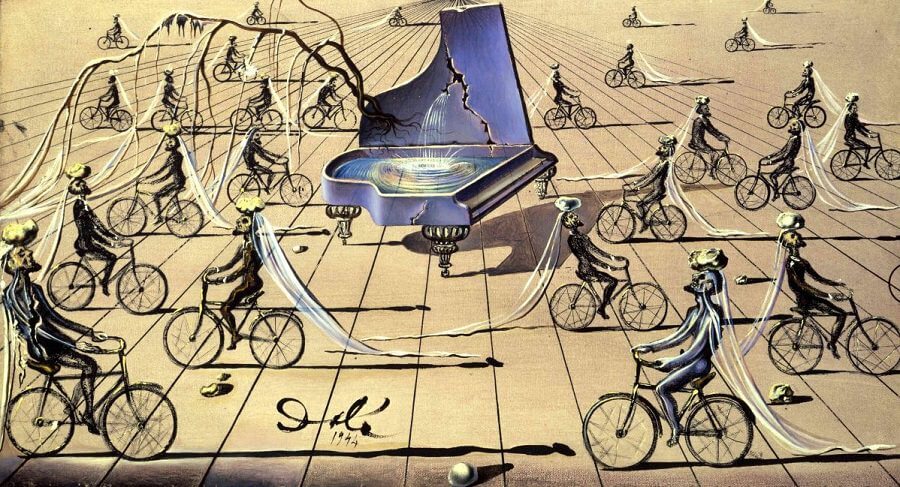 Sentimental Colloquy, 1944  by Salvador Dali