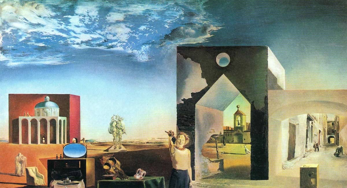 Suburbs of a Paranoiac Critical Town, 1936 by Salvador Dali