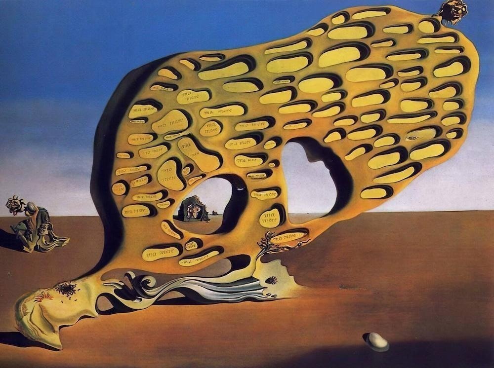 The Enigma of My Desire, 1929 by Salvador Dali