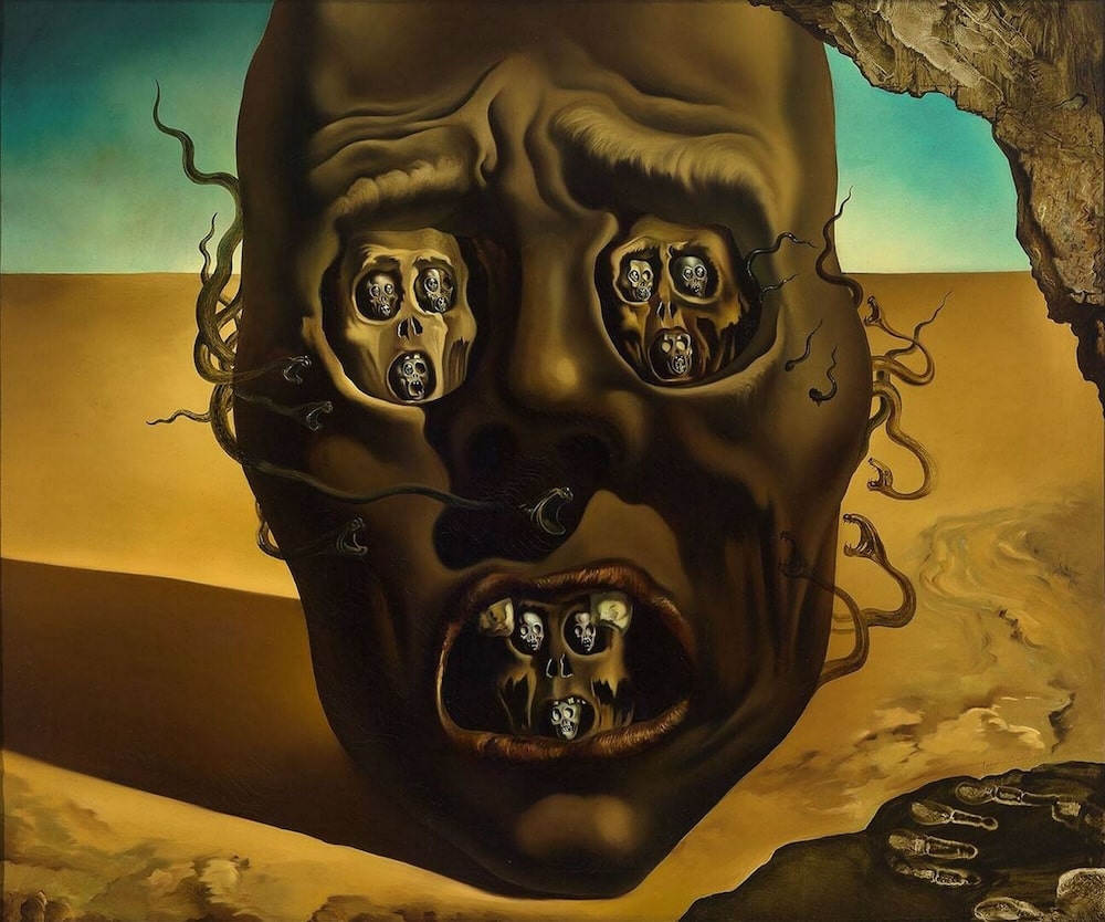 The Face of War, 1941 by Salvador Dali