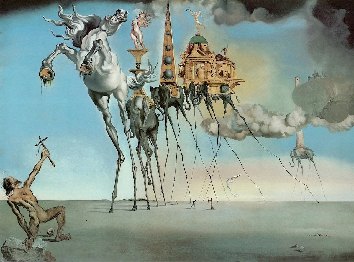 The Temptation of Saint Anthony, 1946 by Salvador Dali