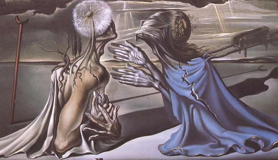 Tristan and Isolde, 1944 by Salvador Dali