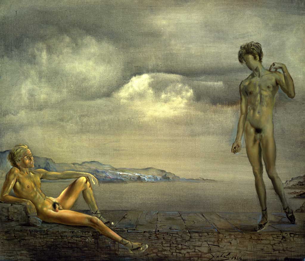 Two Adolescents, 1954 by Salvador Dali