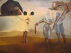 Enchanted Beach with Three Fluid Graces by Salvador Dali