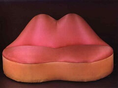 Mae West's Lips Sofa, 1936 by Salvador Dli