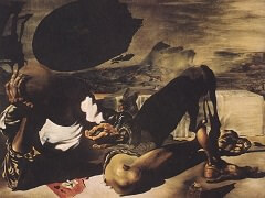 Philosopher Illuminated by the Light of the Moon by Salvador Dali