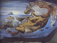 Rhinocerotic Figure of Phidias's Illisos, 1954 by Salvador Dali