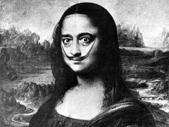 Self Portrait Mona Lisa by Salvador Dali