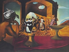 Slave Market with the Disappearing Bust of Voltaire, 1940 by Salvador Dali