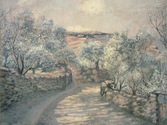 The Lane to Port Lligat with View of Cap Creus by Salvador Dali